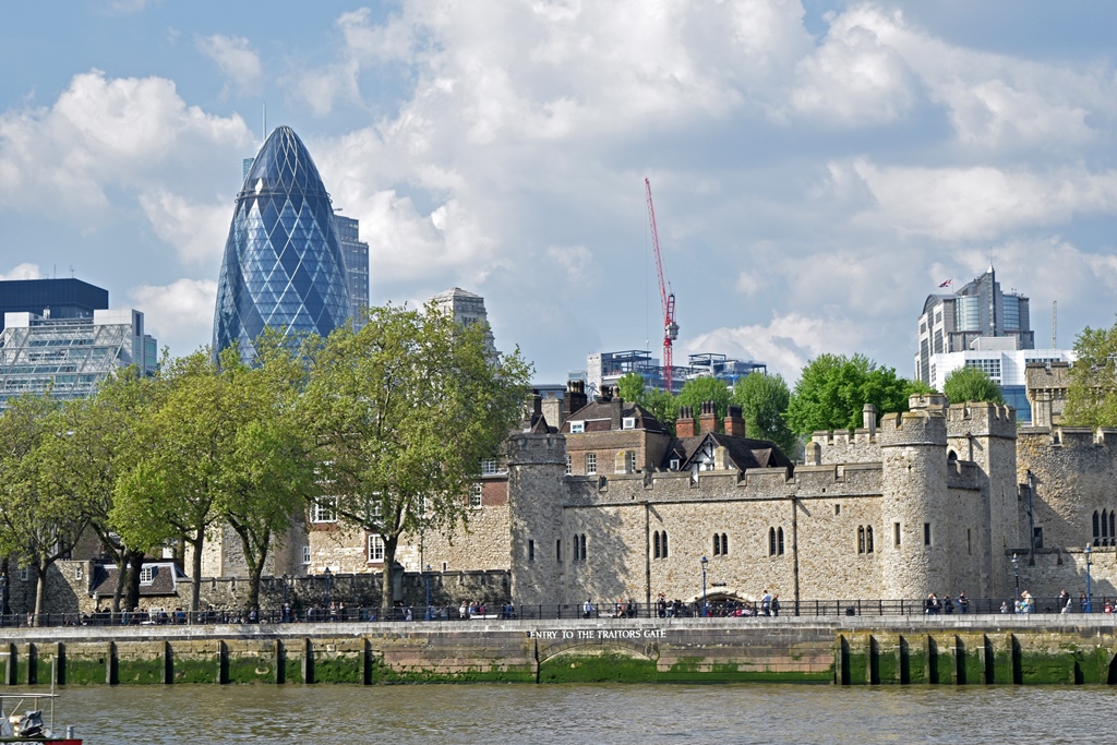 The Tower of London and The Gherkin
